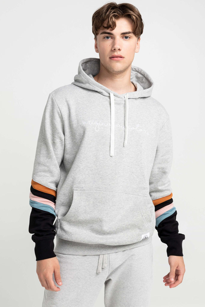 Unisex Hoodie with colored stripes