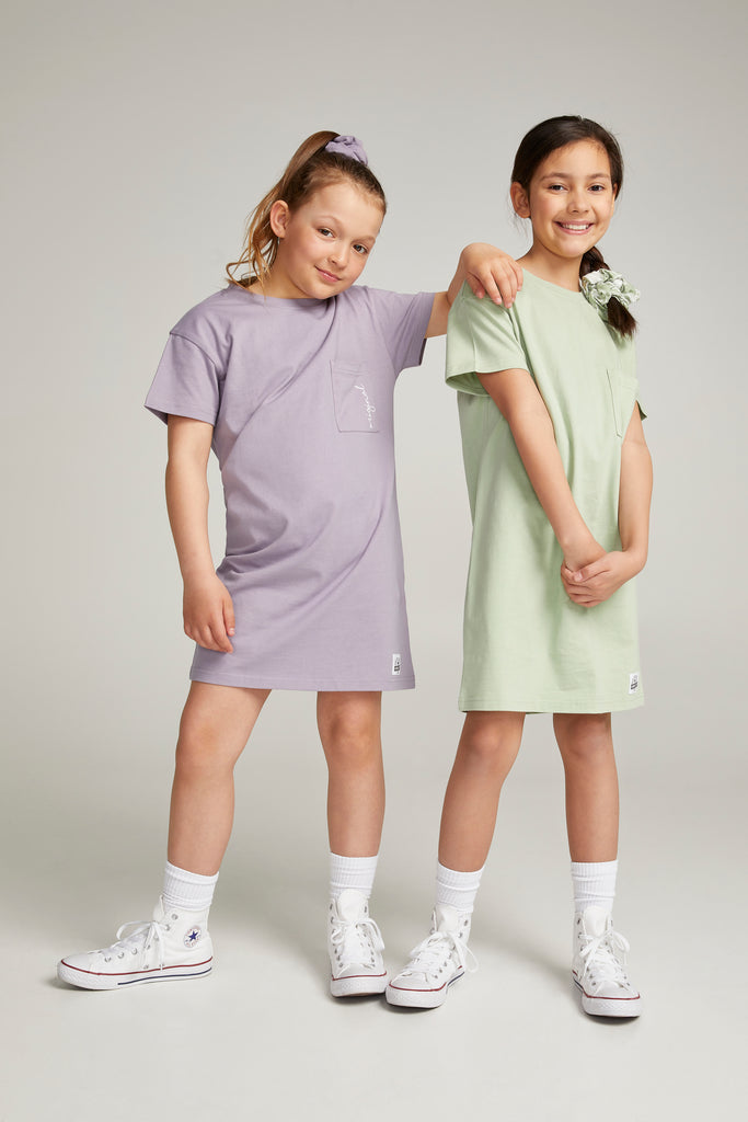 T-shirt dress with pocket for child