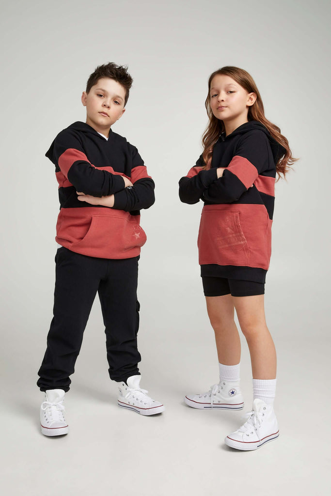 Unisex contrast hoodie for kids