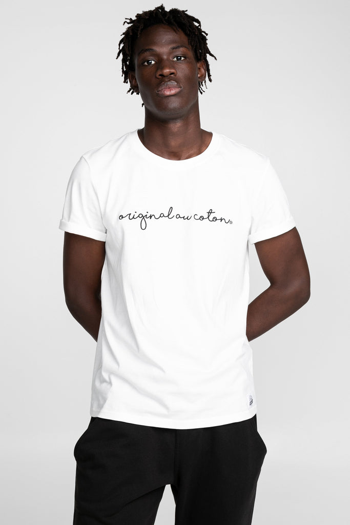 T-shirt unisexe broderie Calligraphie - Original Au Coton
