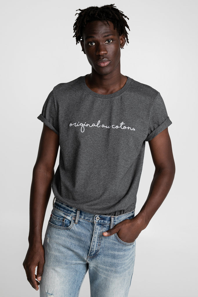 T-shirt unisexe broderie Calligraphie - Original Au Coton
