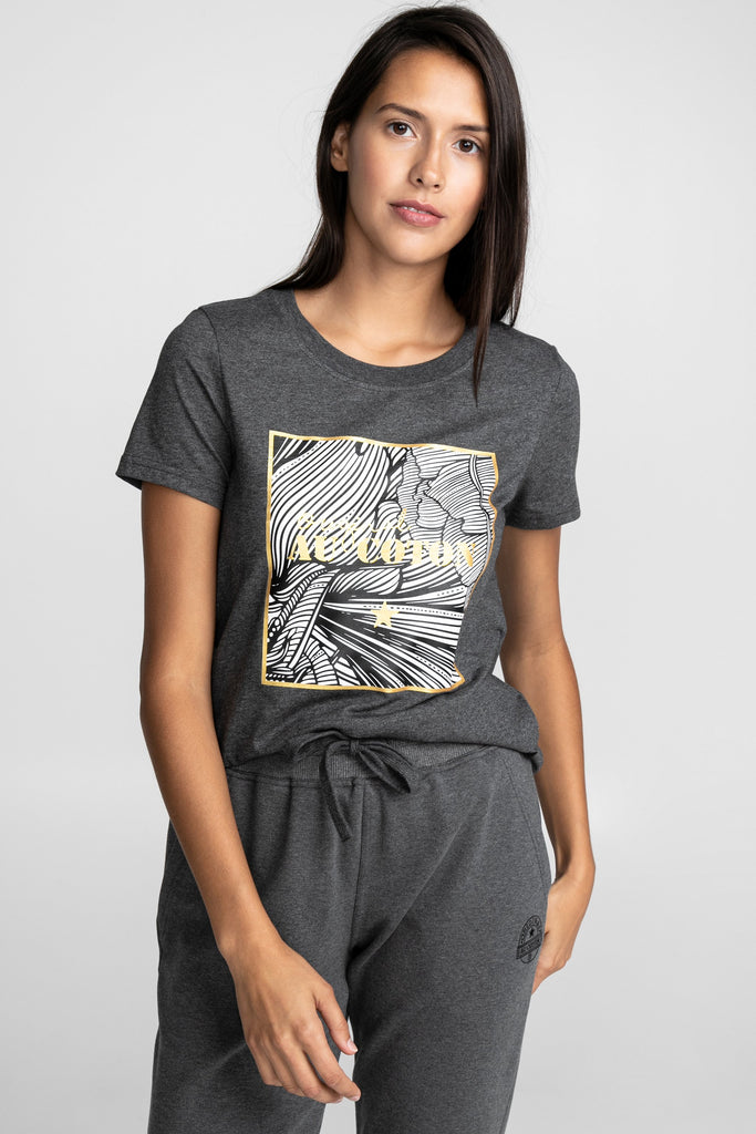 T-shirt imprimé Rectangle - Original Au Coton