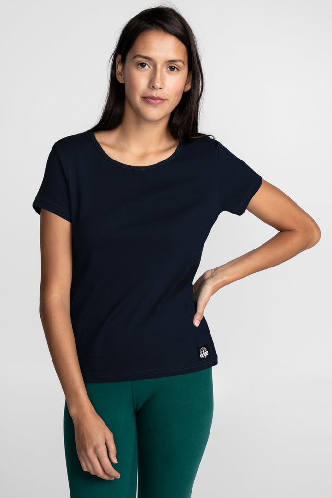T-shirt uni côtelé - Original Au Coton